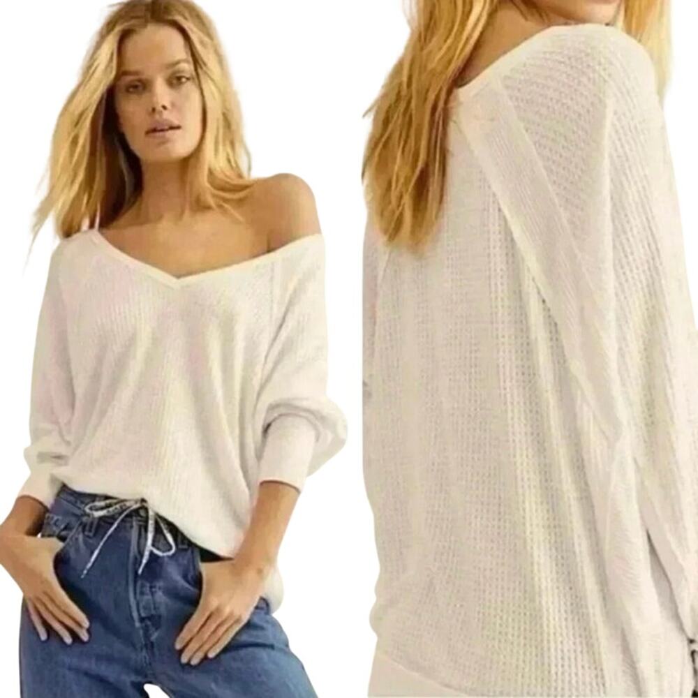 FREE PEOPLE Santa Clara Thermal in Alabaster
Size S or M New with Tag MSRP $78